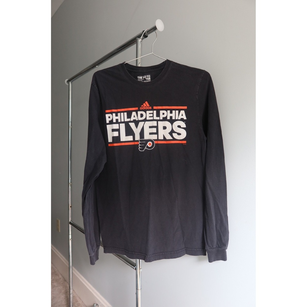 Adidas Philadelphia Flyers NHL Men's Black‎ Long Sleeve T-Shirt Hockey
